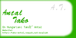 antal tako business card